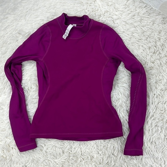 lululemon athletica Tops - Lululemon Chase the Chill Long Sleeve Deep Fuschia